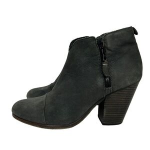 Rag Bone Margot Nubuck Leather Ankle Boots size 40 US 9 gray